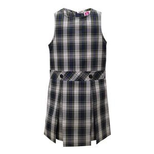 Rifle Kaynee Girls Jumper Plaid Drop Waist School Uniform Dress kick pleats 16.5